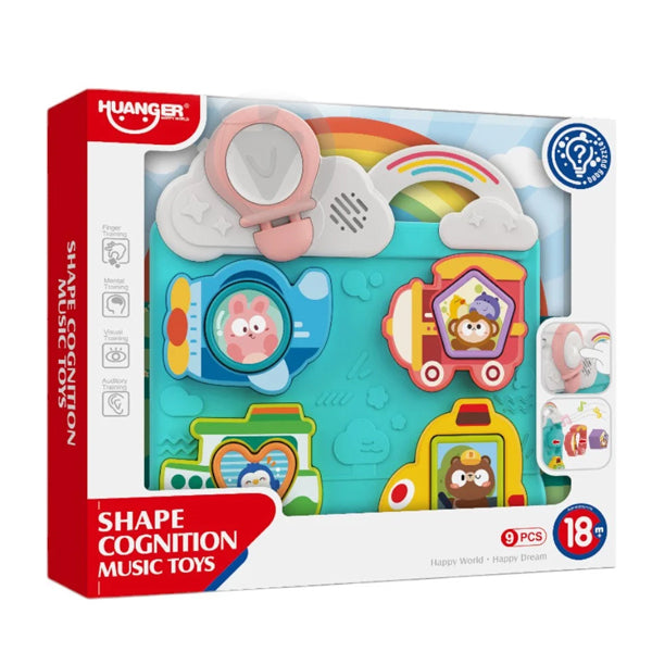 HUANGER - Table musicale portable avec formes Montessori