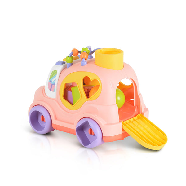 HUANGER - Voiture de tri musicale rose