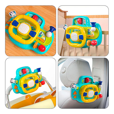 HUANGER - Volant interactif bleu