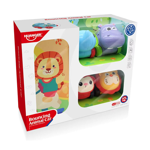 HUANGER -Set 4 voiturettes hochets avec sac tapis