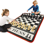 Jeu d’échecs avec tapis géant