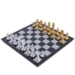 Jeu d’échecs magnétique couleur or et argent