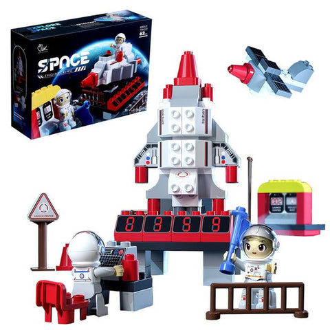 Jeu de bloc d’ingénierie spatiale 62 pcs