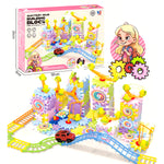 Jeu de construction à engrenages avec circuit 263 pcs