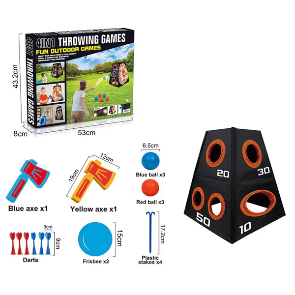 Jeu de lancer 4 en 1 facile à installer