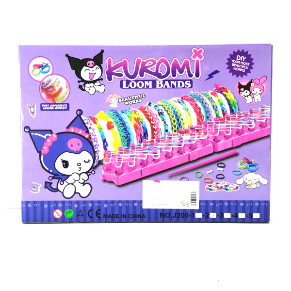 Kit d’élastiques Loom colorés Kuromi