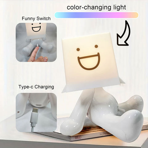 Lampe de chevet garçon timide