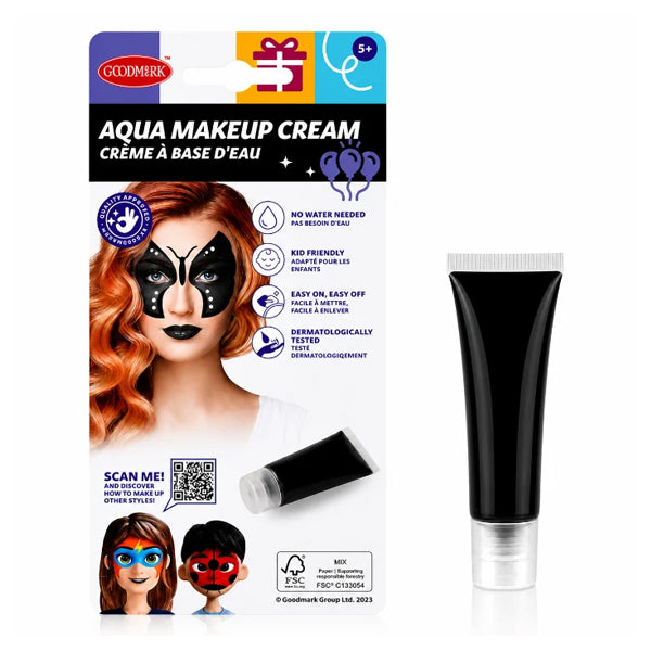 Maquillage à l'eau noir