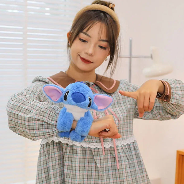 Mini peluche Stitch / Angel avec bracelet à claque