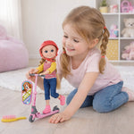 Mini poupée Nini Love sur Skate et vélo
