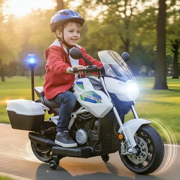 Moto à batterie Police 12V