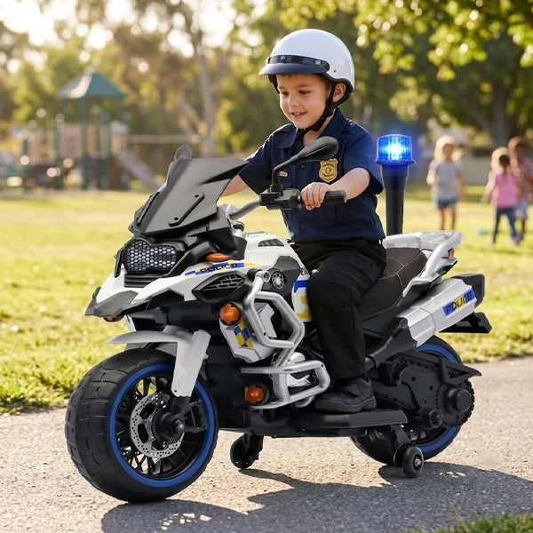 Moto à batterie Police 12V