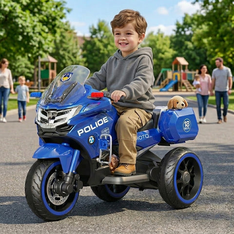Mybebe - Moto à batterie Poli Partol 12V