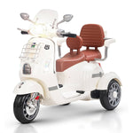 Mybebe - Moto à batterie Vespa 2 places 12V