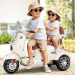 Mybebe - Moto à batterie Vespa 2 places 12V