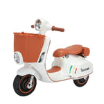 Mybebe - Moto à batterie Vespa avec panier 12V
