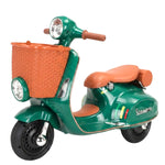 Mybebe - Moto à batterie Vespa avec panier 12V