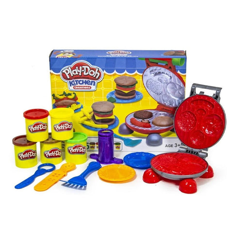 PLAY-DOH - Pâte à modeler burger 5 pots