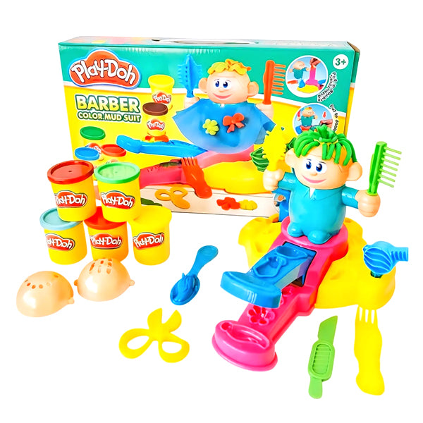 PLAY-DOH - Pâte à modeler coiffeur 5 pots