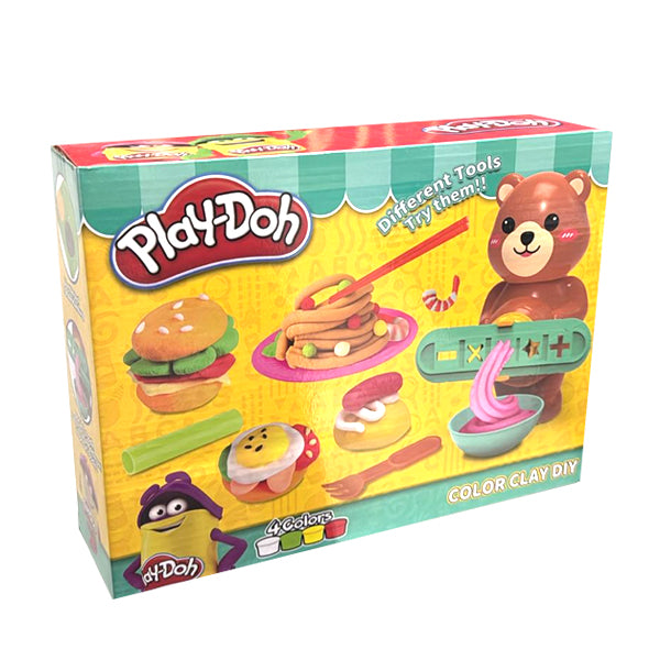 PLAY-DOH - Pâte à modeler ours avec 4 pots