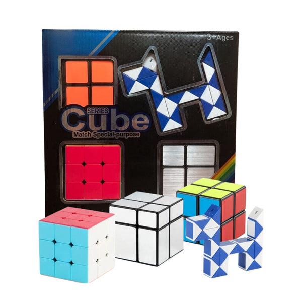 Pack 4 cubes rubic Chien