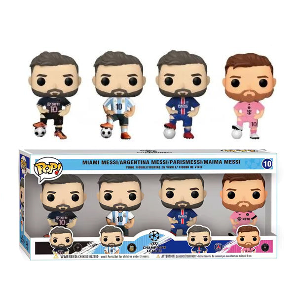 Pack 4 figurines Lionel Messi