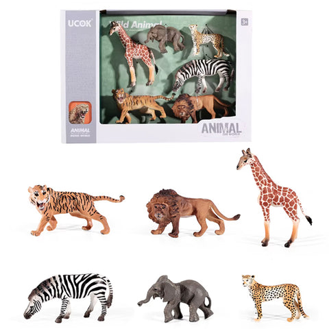 Pack 6 animaux de la jungle
