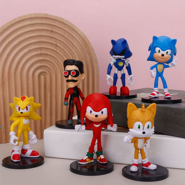 Pack 6 figurines Sonic