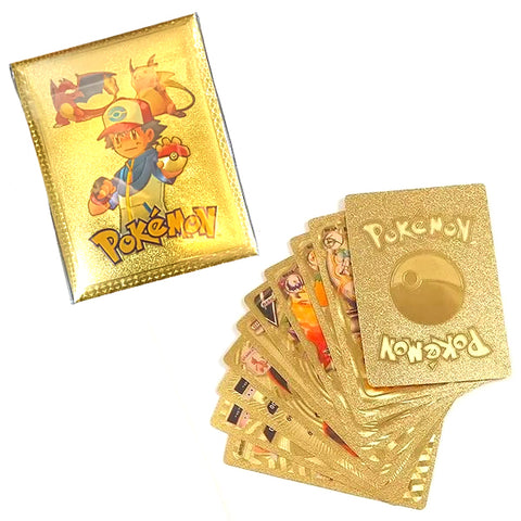 Pack Pokémon Mix – 10 cartes dorées