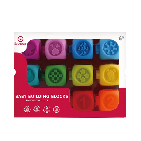 Pack de 10 blocs de construction en silicone