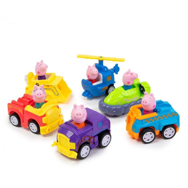 Pack de 6 voiturettes Peppa Pig