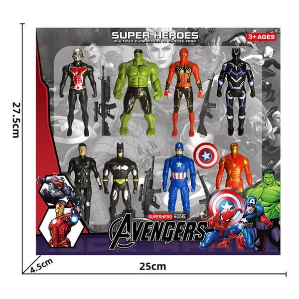 Pack de 8 figurines Avengers
