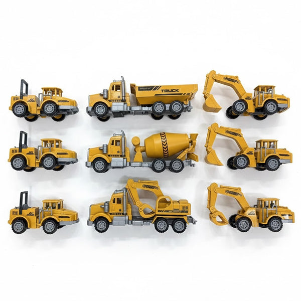 Pack de 9 camions de chantier