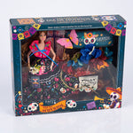 Pack poupée Halloween avec serre tête fleuri