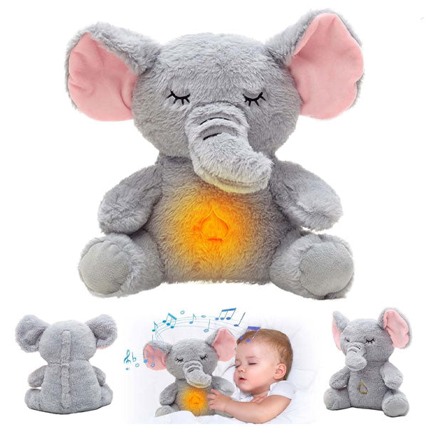 Peluche âne Respirante Avec Musique Et Lumières - 29x24x16 Cm, Mouvements Calmes, Anti-anxiété Pour Enfants - 9