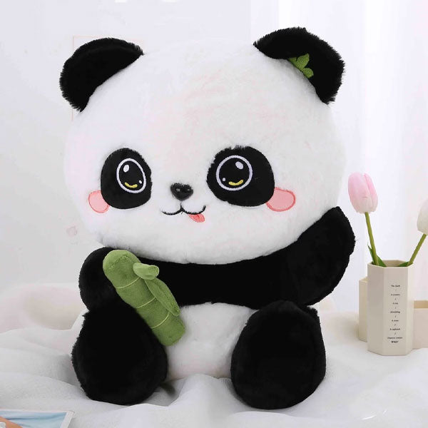 Peluche Panda 70 cm avec bâton de bambou