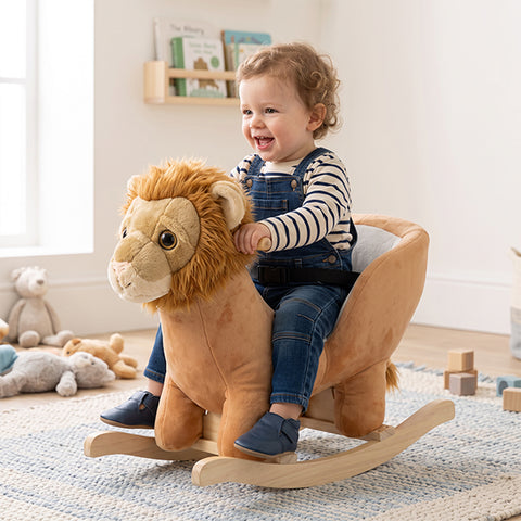 Peluche à bascule Lion