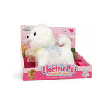 Peluche chien avec corde de traction