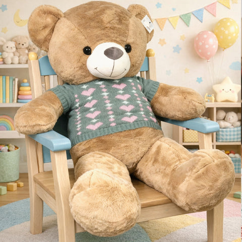 Peluche ours ( Tricot gris )