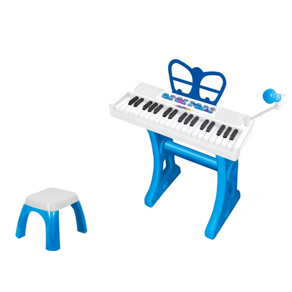 Piano bleu melody avec tabouret 37 touches