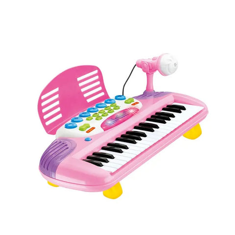 Piano rose avec microphone