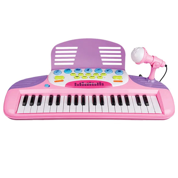 Piano rose avec microphone
