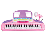 Piano rose avec microphone
