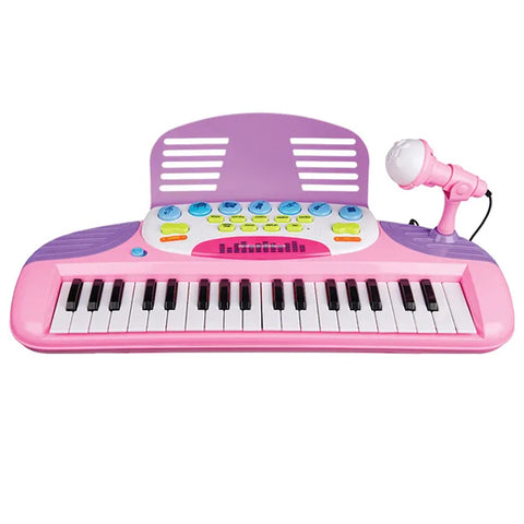 Piano rose avec microphone
