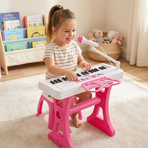 Piano rose melody avec tabouret 37 touches