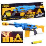 Pistolet Attacker avec canettes et fléchettes 18 pcs