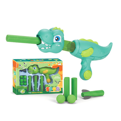 Pistolet dinosaure avec fléchettes et balles