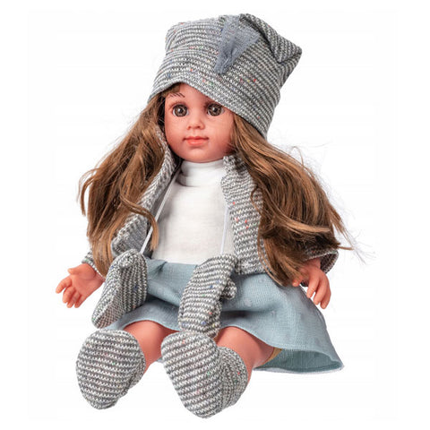 Poupée Sweet Angel avec gants gris