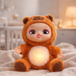Poupée peluche avec bandoulière