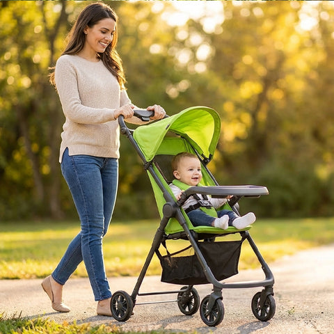 Poussette Verte